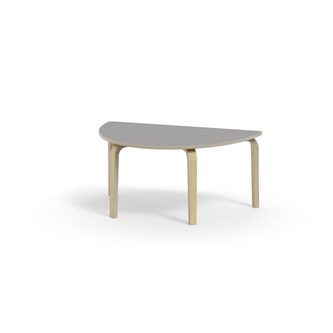 Bord Arcus FSC laminat bjørk halvrundt 120-80cm