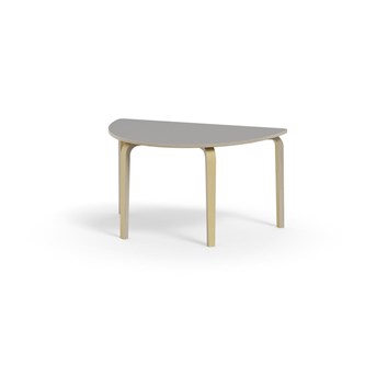Bord Arcus FSC laminat bjørk halvrundt 120-80cm