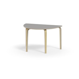 Bord Arcus FSC laminat bjørk halvrundt 120-80cm