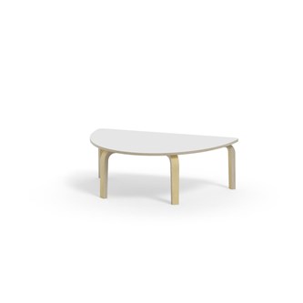 Bord Arcus FSC laminat bjørk halvrundt 120-80cm