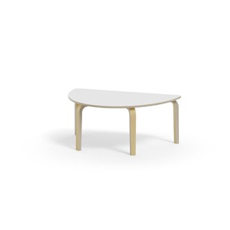 Bord Arcus FSC laminat bjørk halvrundt 120-80cm