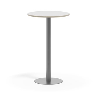 Søylebord Pilastro FSC Ø70 cm HT Sølv