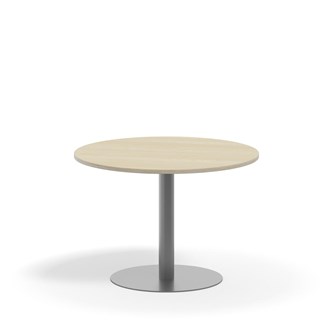 Søylebord Pilastro FSC Ø90 cm akustikklaminat sølv