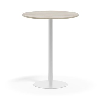 Søylebord Pilastro FSC Ø90 cm HT hvit