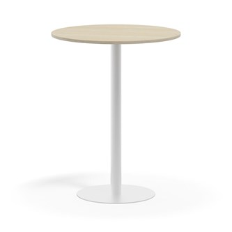 Søylebord Pilastro FSC Ø90 cm HT hvit
