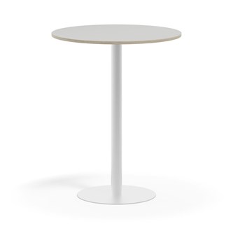 Søylebord Pilastro FSC Ø90 cm HT hvit