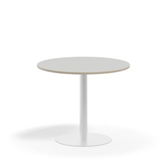 Søylebord Pilastro FSC Ø90 cm HT hvit