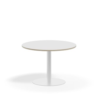 Søylebord Pilastro FSC Ø90 cm HT hvit