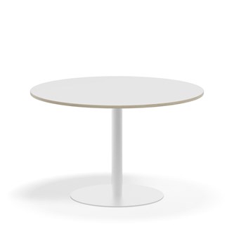 Søylebord Pilastro FSC Ø120 cm HT hvit