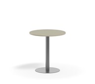 Søylebord Pilastro Ø70 cm akustikk linoleum sølv
