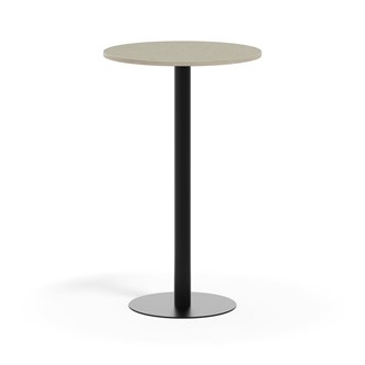 Søylebord Pilastro Ø70 cm akustikk linoleum svart