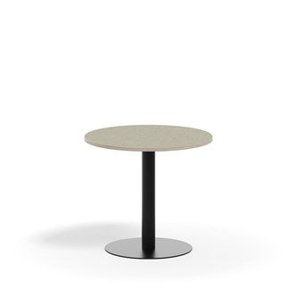 Søylebord Pilastro Ø70 cm akustikk linoleum svart