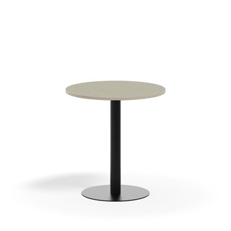 Søylebord Pilastro Ø70 cm akustikk linoleum svart
