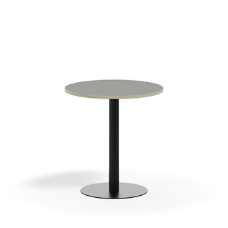 Søylebord Pilastro Ø70 cm akustikk linoleum svart