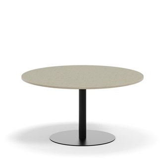 Søylebord Pilastro Ø120 cm akustikk linoleum svart