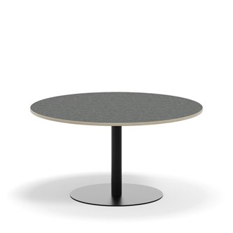 Søylebord Pilastro Ø120 cm akustikk linoleum svart