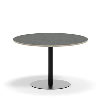 Søylebord Pilastro Ø120 cm akustikk linoleum svart