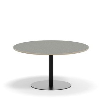Søylebord Pilastro Ø120 cm akustikk linoleum svart