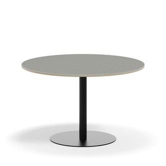 Søylebord Pilastro Ø120 cm akustikk linoleum svart