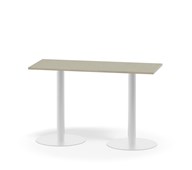 Søylebord Pilastro 120x50 cm akustikk linoleum hvit