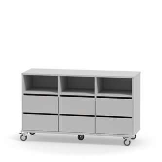 Svea RM oppbevaring 6 skuffer 3 små rom H72