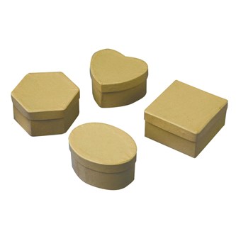 Dekorasjonsesker brune 12 stk