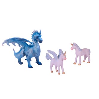 Green rubber toys fantasifigurer naturgummi 3 stk