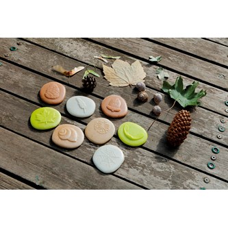 Lekesteiner naturmotiv 8 stk