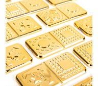Domino taktilt metallic