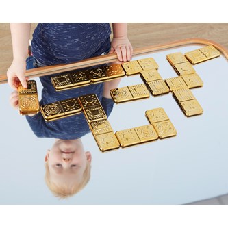 Domino taktilt metallic