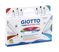 Tusjer Giotto turbo maxi glitter 6 stk