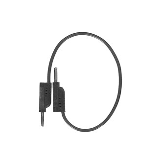 Laboratoriekabel svart 60 cm 5 stk