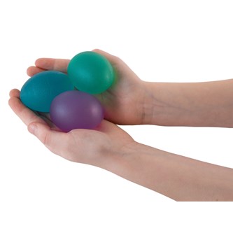 Stressballer 3 stk eggformet