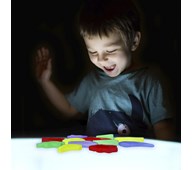 Læresteiner til lysbordet