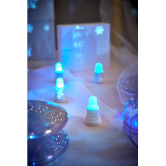 LED-lys oppladbare 12 stk