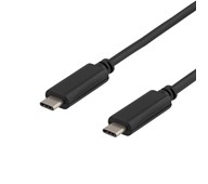 USB 3.1 ladekabel Gen 1, Type C hann - Type C hann, 0,5 m svart