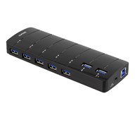 USB 3.0 ladehub, 7 porter Type USB A