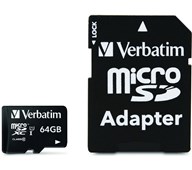 SD-micro minnekort 64GB med SD-adapter