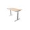Skrivebord Chat FSC 140x80 cm sølv