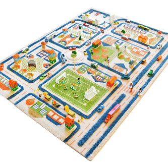 Leketeppe trafikk 134x180 cm