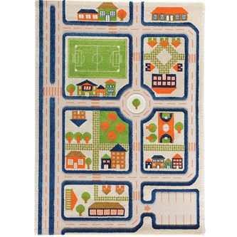 Leketeppe trafikk 134x180 cm
