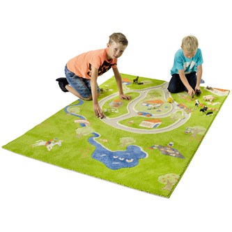 Leketeppe bondegård 134x180 cm