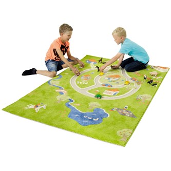 Leketeppe bondegård 134x180 cm