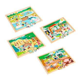EDUCO rammepuslespill sammen 4 stk
