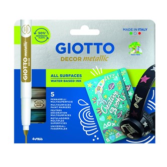 Dekorasjonspenn Giotto metallic 5 stk