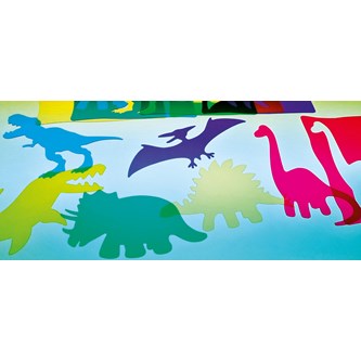 Sjablonger til lysbordet - Dinosaurer