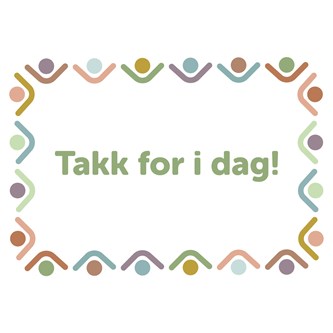 Informasjonsskilt: Takk for i dag