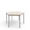 Bord 12:38 FSC HPL sekskant 120x120 cm sølv