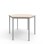 Bord 12:38 FSC HPL sekskant 120x120 cm sølv