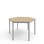 Bord 12:38 FSC HPL sekskant 120x120 cm sølv